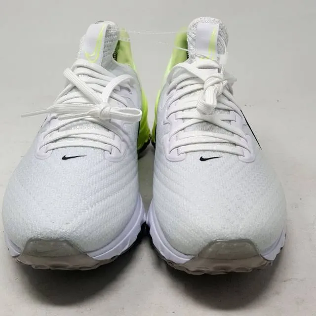 Nike air zoom infinity tour golf cleat barely volt white black ct0540-110 us 8