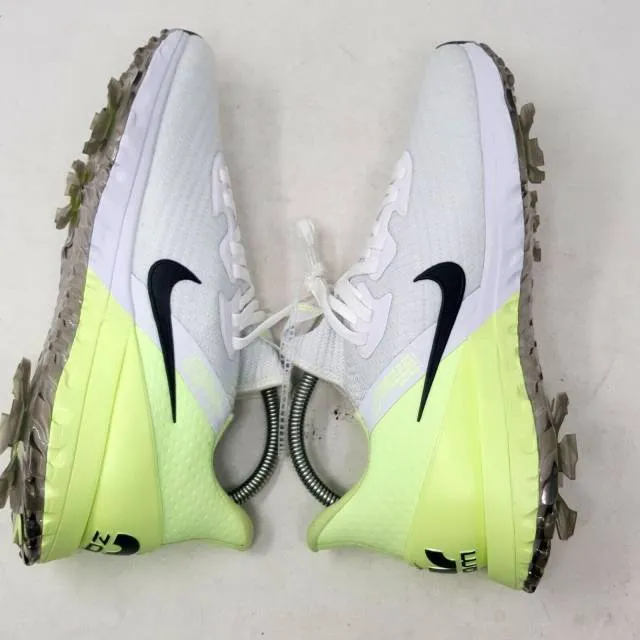 Nike air zoom infinity tour golf cleat barely volt white black ct0540-110 us 8