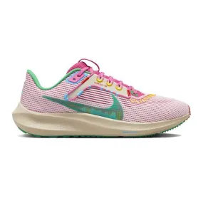 Nike air zoom pegasus 40 (familia/ pink/ sail/ stadium green/ sanddrift) men us 8-13 fn0599-100