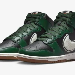 Nike Dunk High Chenille Swoosh Gorge Green