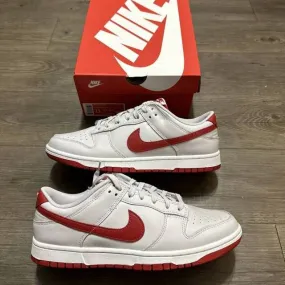 Nike Dunk Low Vast Grey Varsity Red