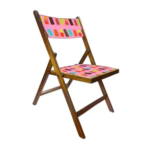 Nutcase Folding Wooden Chair For Home - Ice Cream Candy