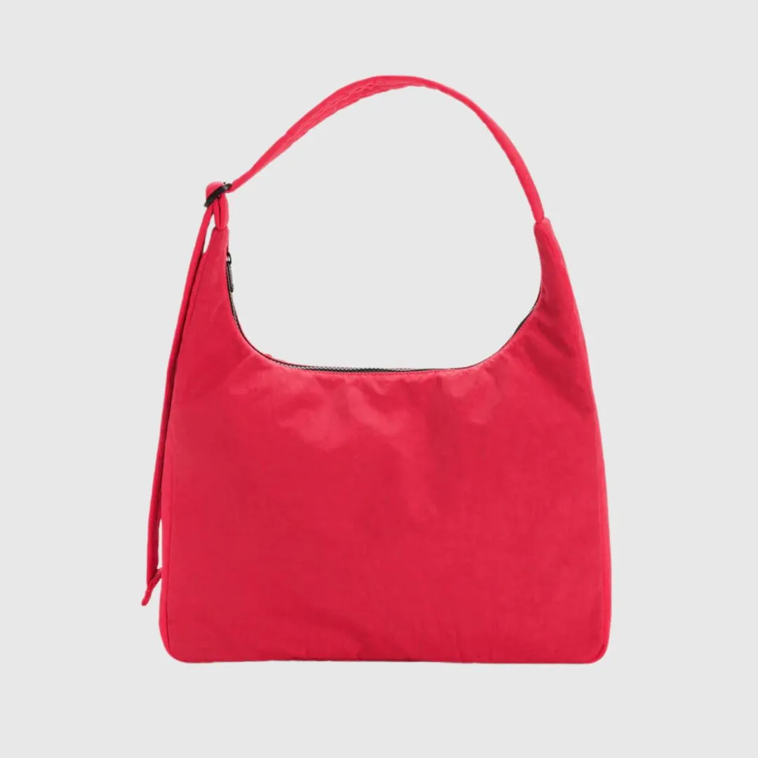 Nylon Shoulder Bag (Candy Apple)