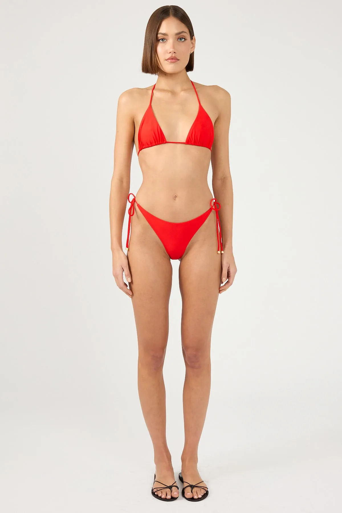 Perfect Stranger Red Roulette Bikini Bottom Red