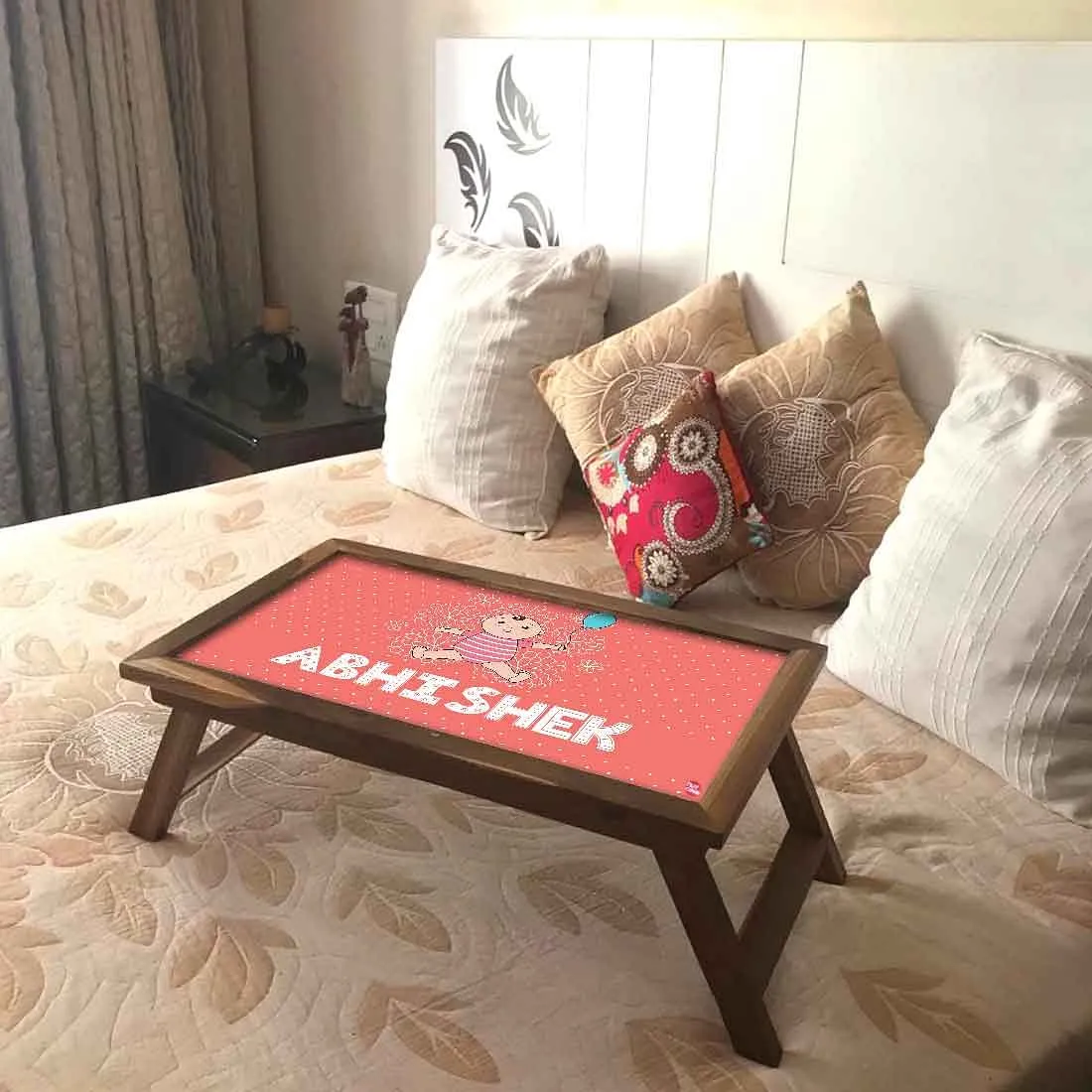 Personalized Folding Laptop Table - Cute Baby