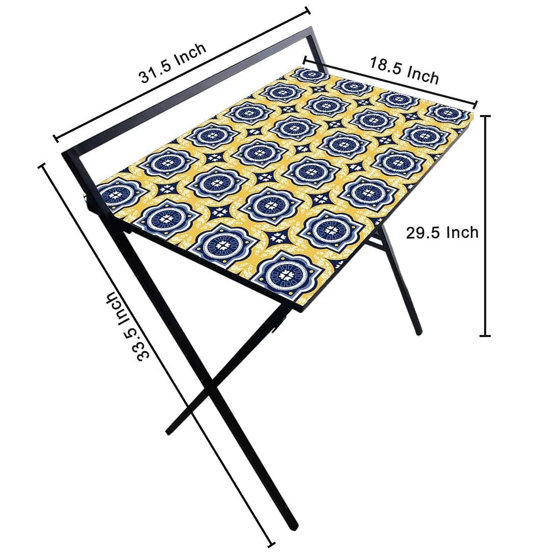 Portable Laptop Table Work for Home Office - Spanish Tiles