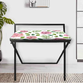 Portable Study Table Foldable Work Desk for Home-Cute Floral