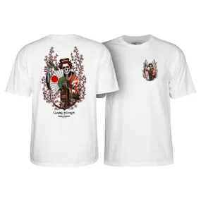 Powell Peralta Skateboard Shirt Sakura Yosozumi White