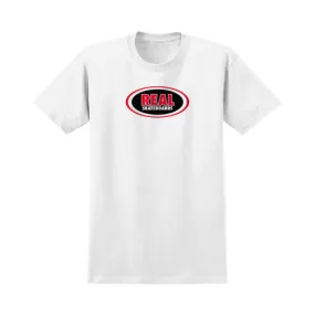 Real Skateboards Oval T-Shirt (White)