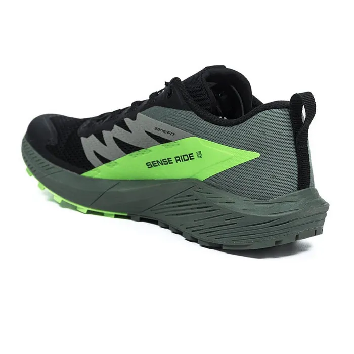 SALOMON 473111 SENSE RIDE 5 BLACK/ GREEN