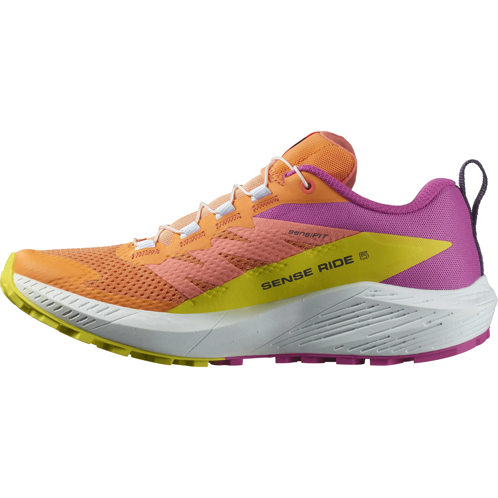 Salomon Women's Sense Ride 5 Bird Of Paradise/White/Sulphur Spring | Buy Salomon Women's Sense Ride 5 Bird Of Paradise