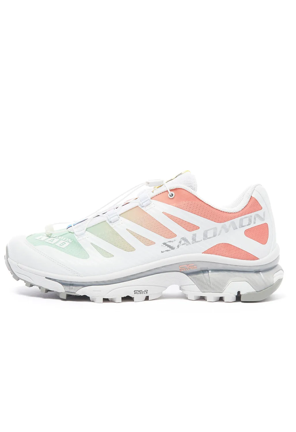 Salomon XT-4 OG Trainers - White / Green Ash / Coral