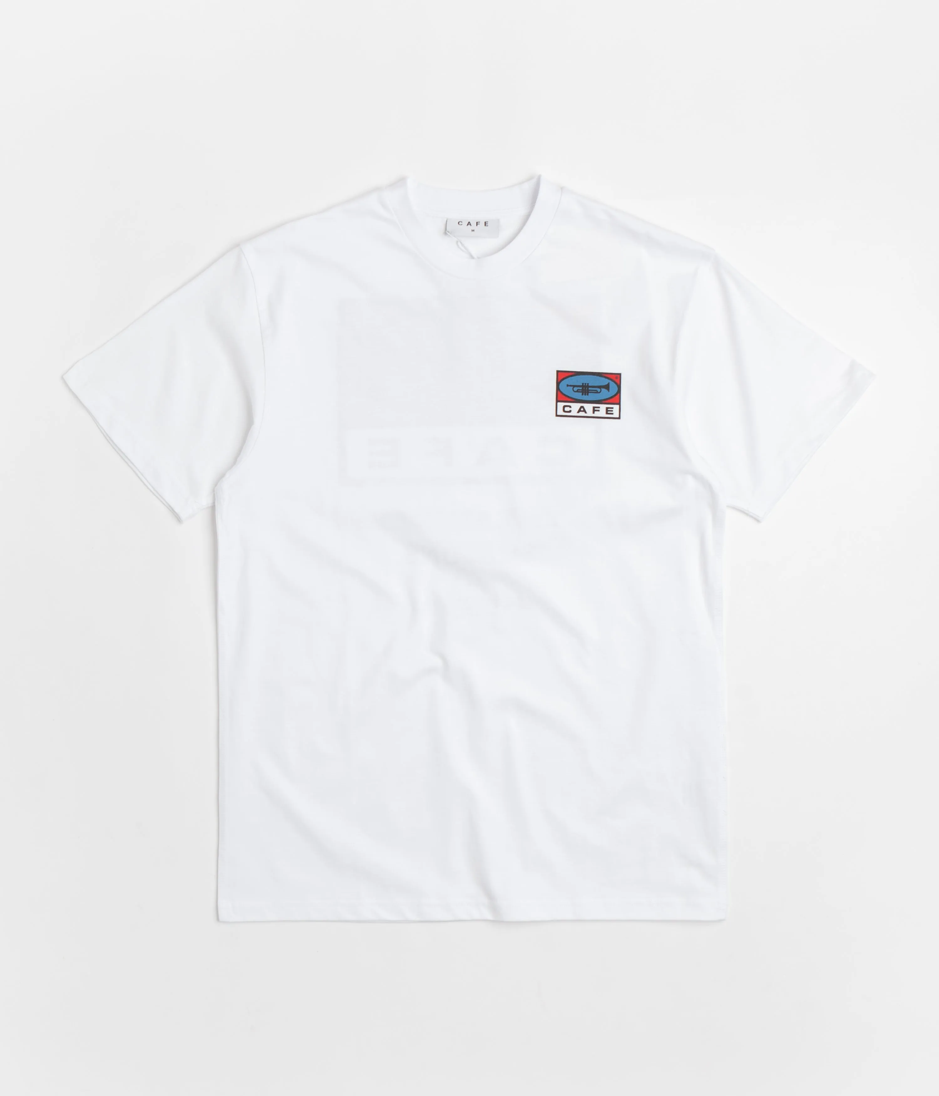 Skateboard Cafe 45 T-Shirt - White / Red