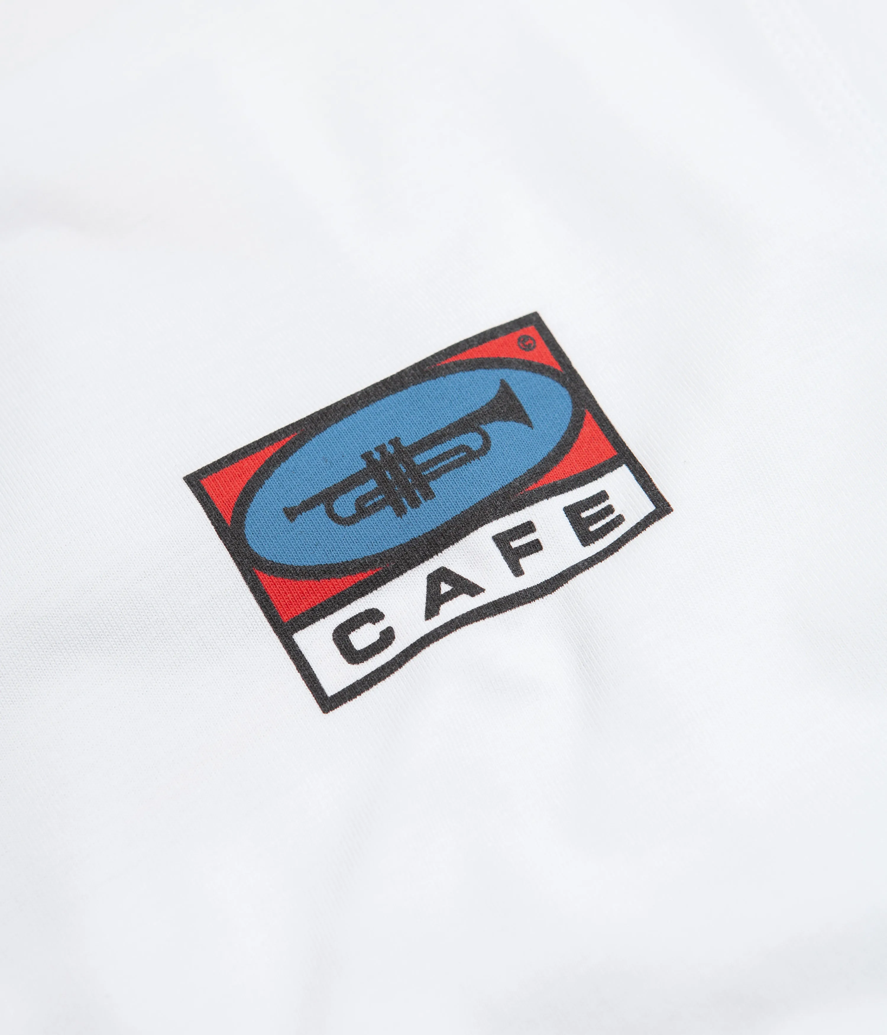 Skateboard Cafe 45 T-Shirt - White / Red