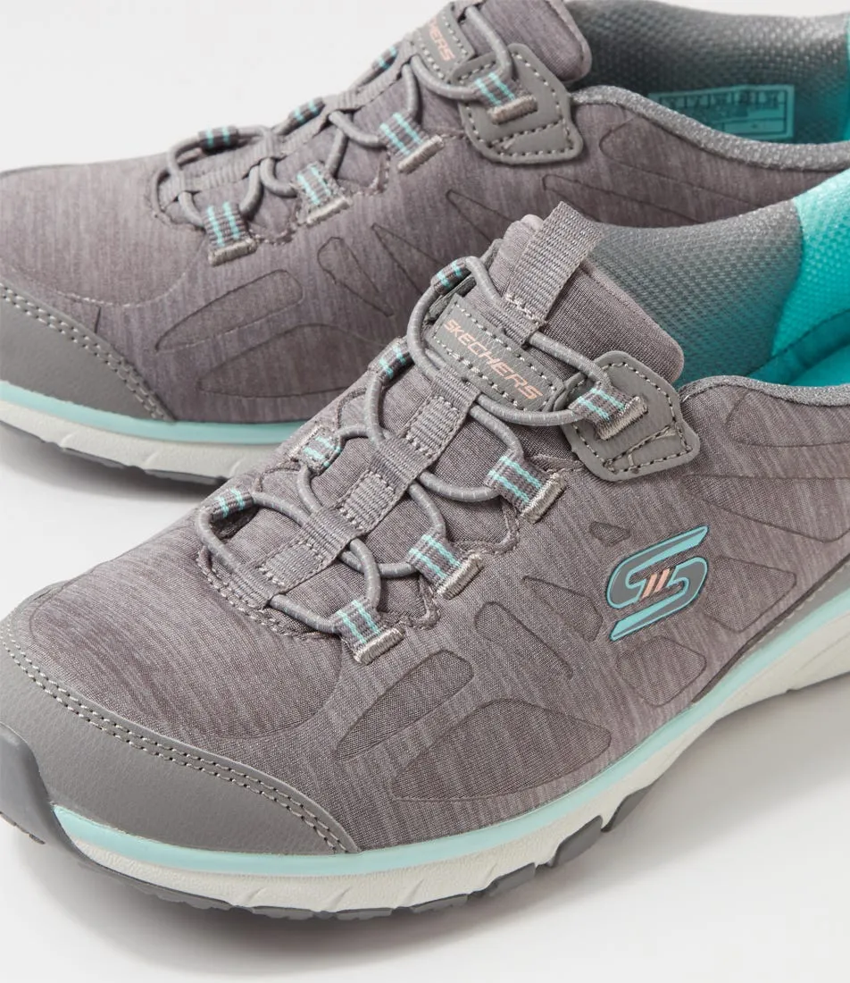 SKECHERS Gratis Sport Grey Light Blue Textile Sneakers