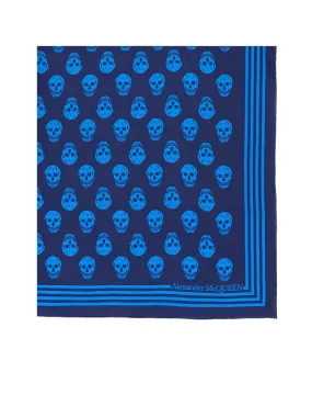 Skull Print Silk Scarf