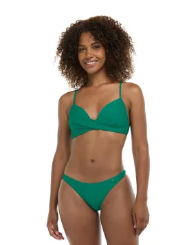 Smoothies Kerry Fixed Triangle Bikini Top - Viridian