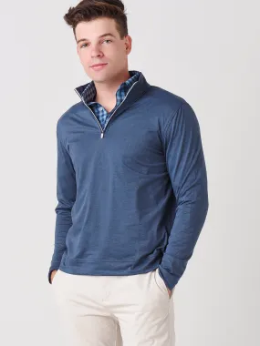     SOUTHERN TIDE  Men's Backbarrier Heather Performance Quarter-Zip Pullover    