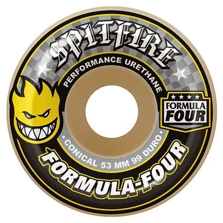 Spitfire 52mm Formula Four Conical 99D Skateboard Wheels