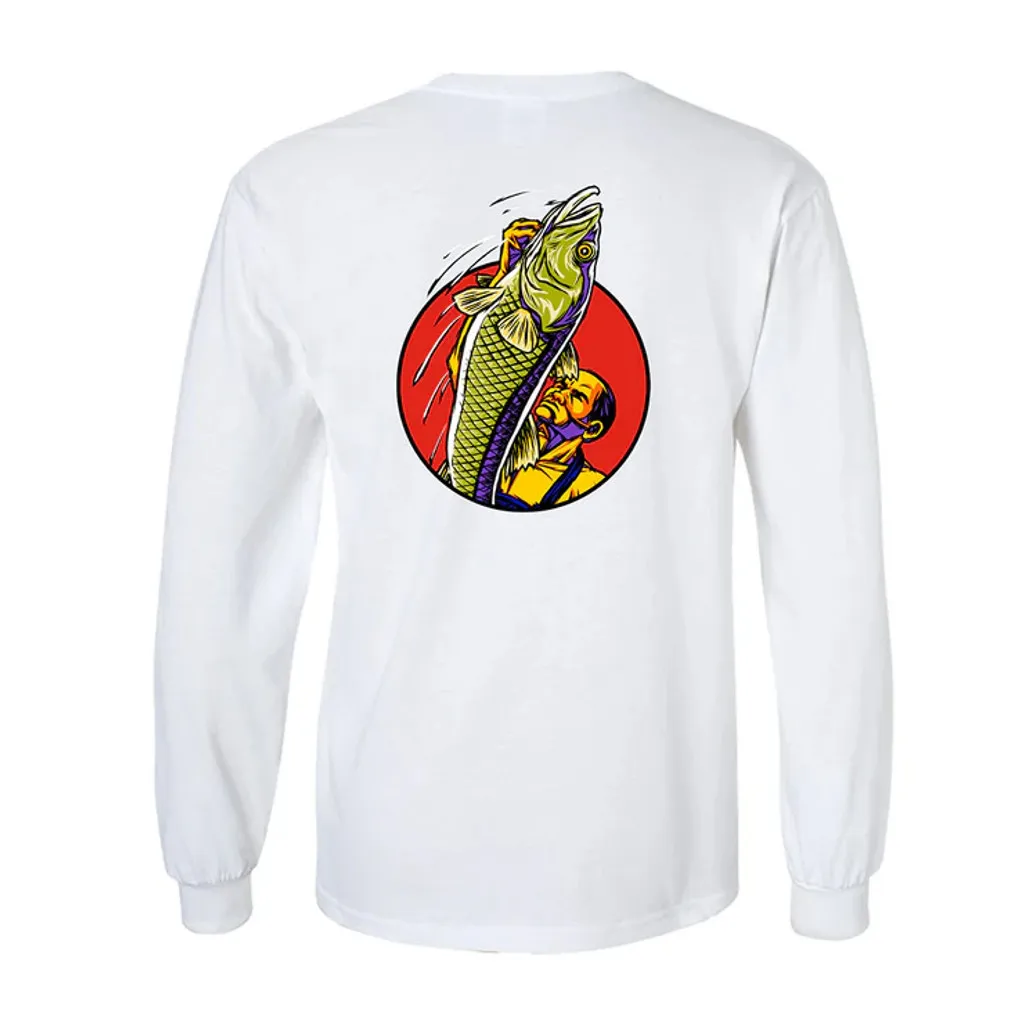 StrangeLove Skateboards Fisherman / White / Long Sleeve T-Shirt