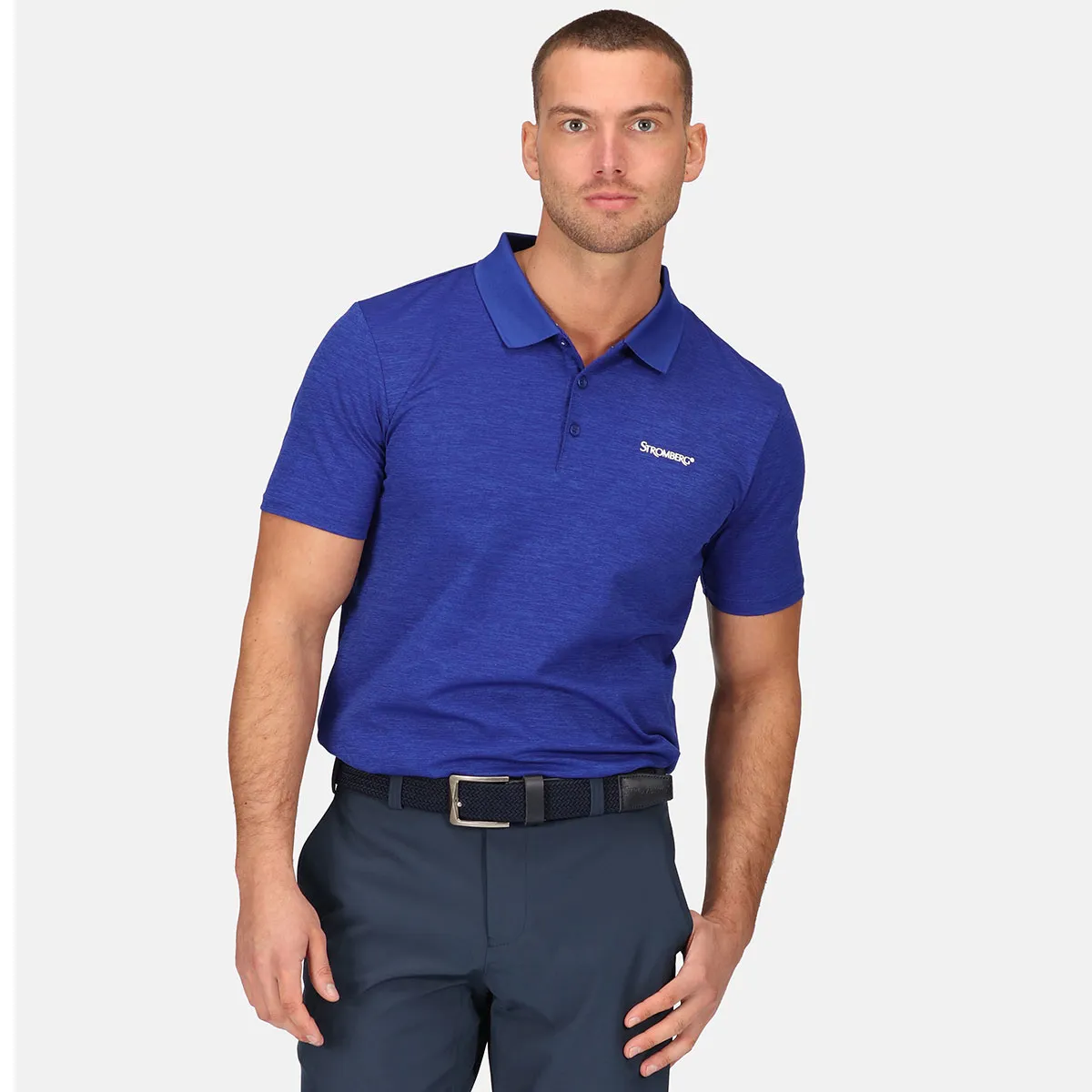 Stromberg Men's Tempo Marl Golf Polo Shirt