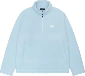 STUSSY - Men Half Zip Mock Polar Fleece Hoodie