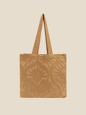 Sundown Towelling Tote | Cinnamon