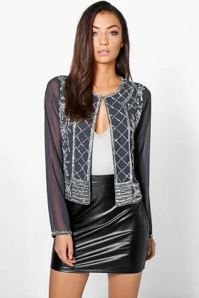 Tall Sandrelle Premium Embellished Trophy Jacket