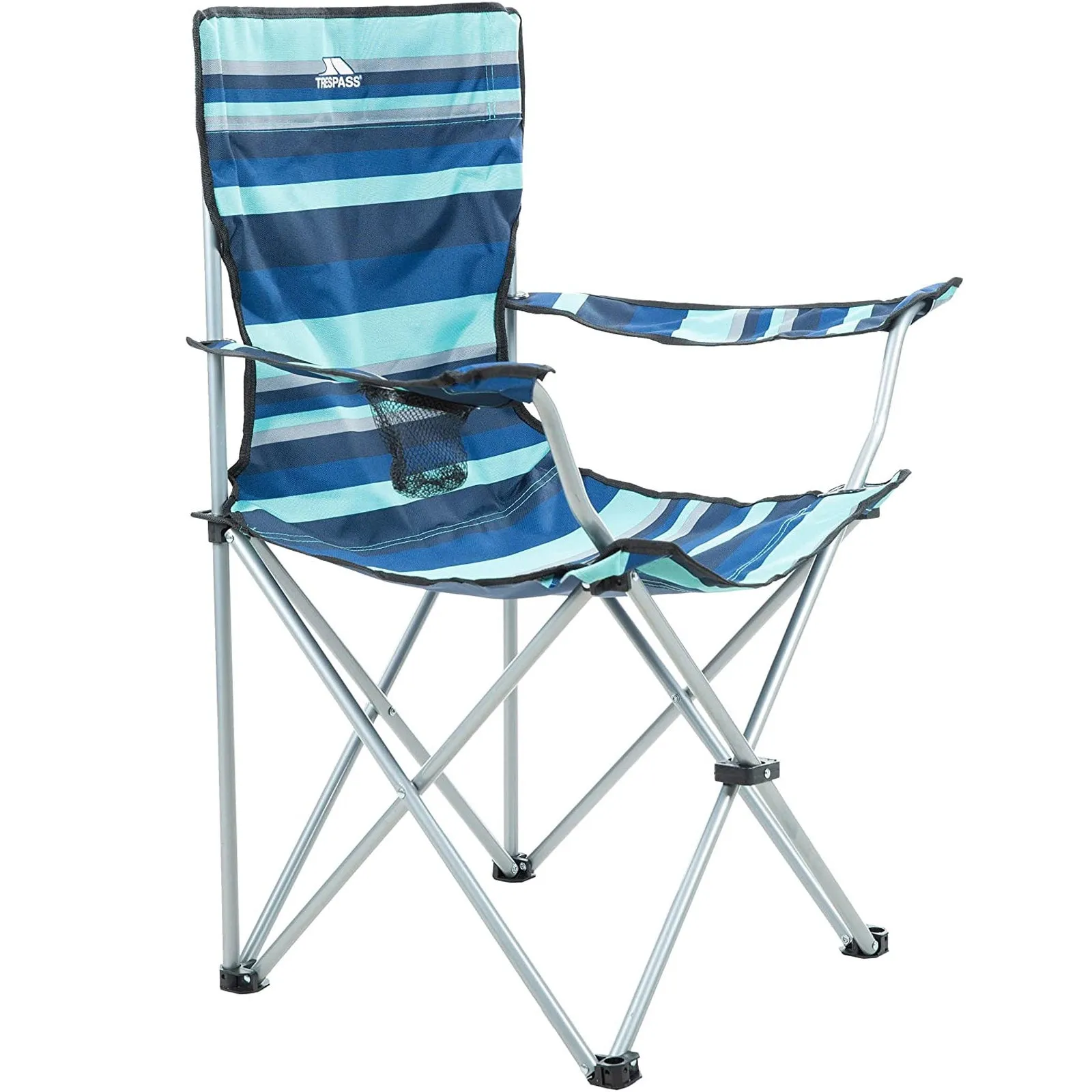 Trespass Adults Branson Camping Folding Chair With Drinks Holder