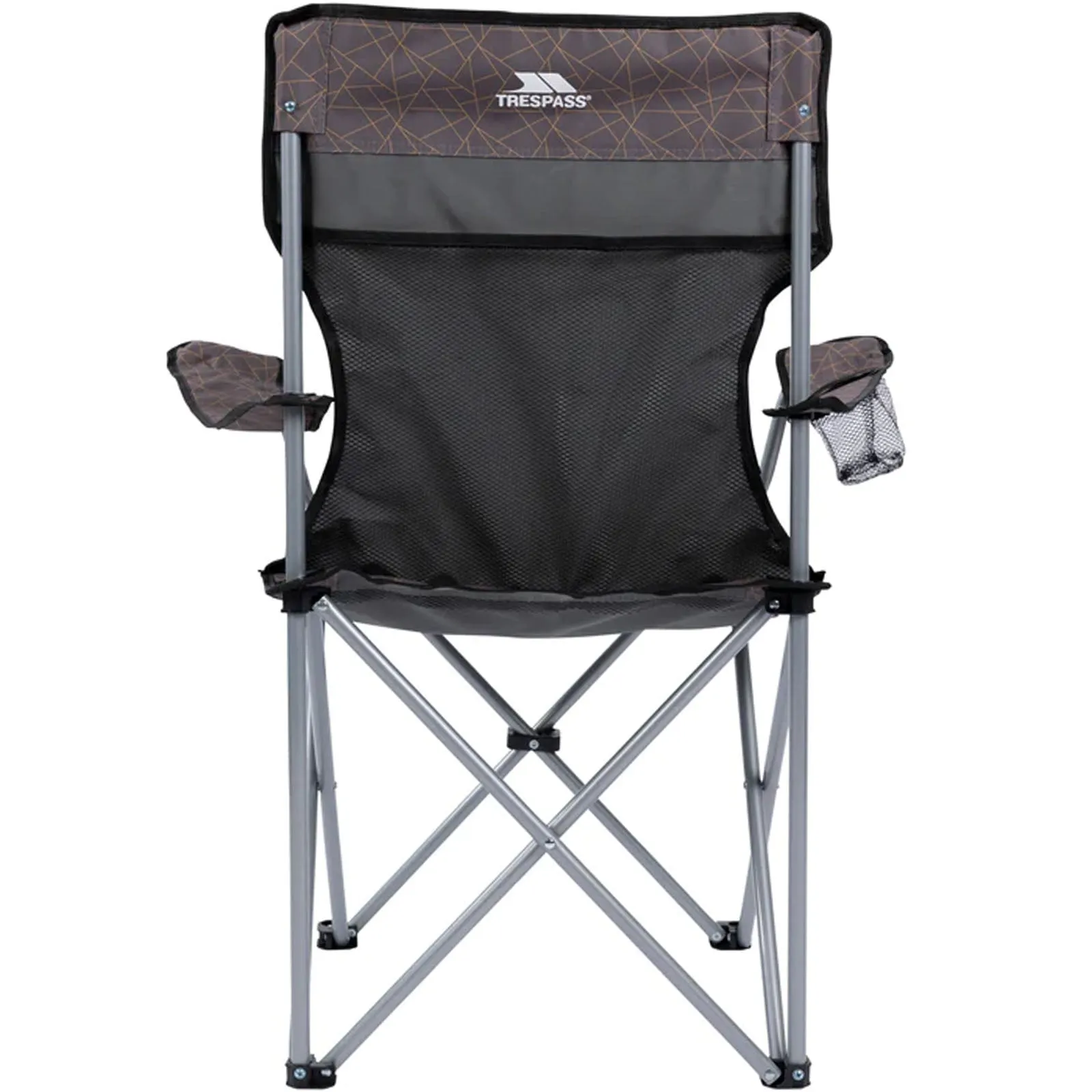 Trespass Adults Branson Camping Folding Chair With Drinks Holder