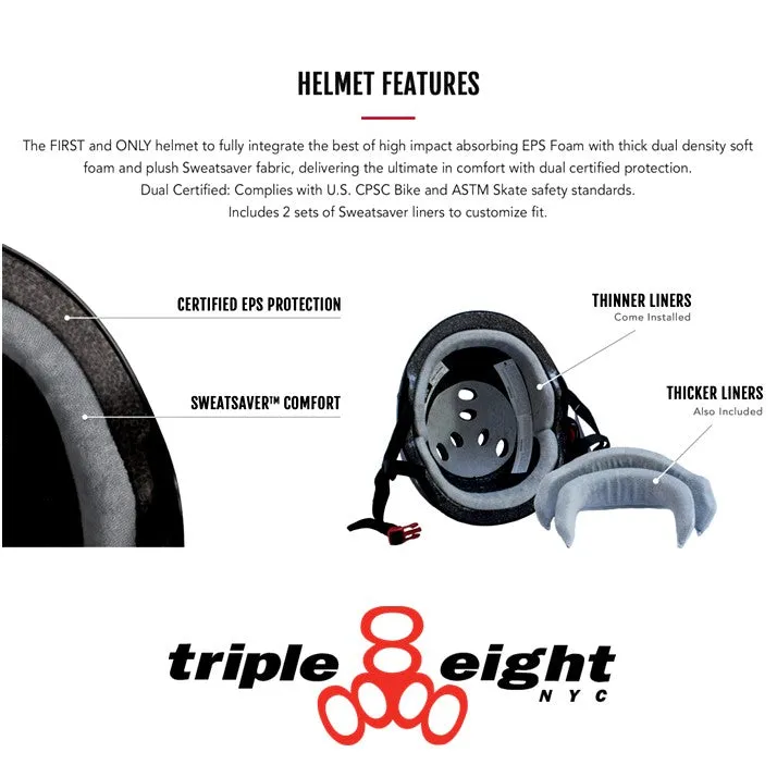 Triple 8 Mike Vallely Signature Edition Helmet - Certified