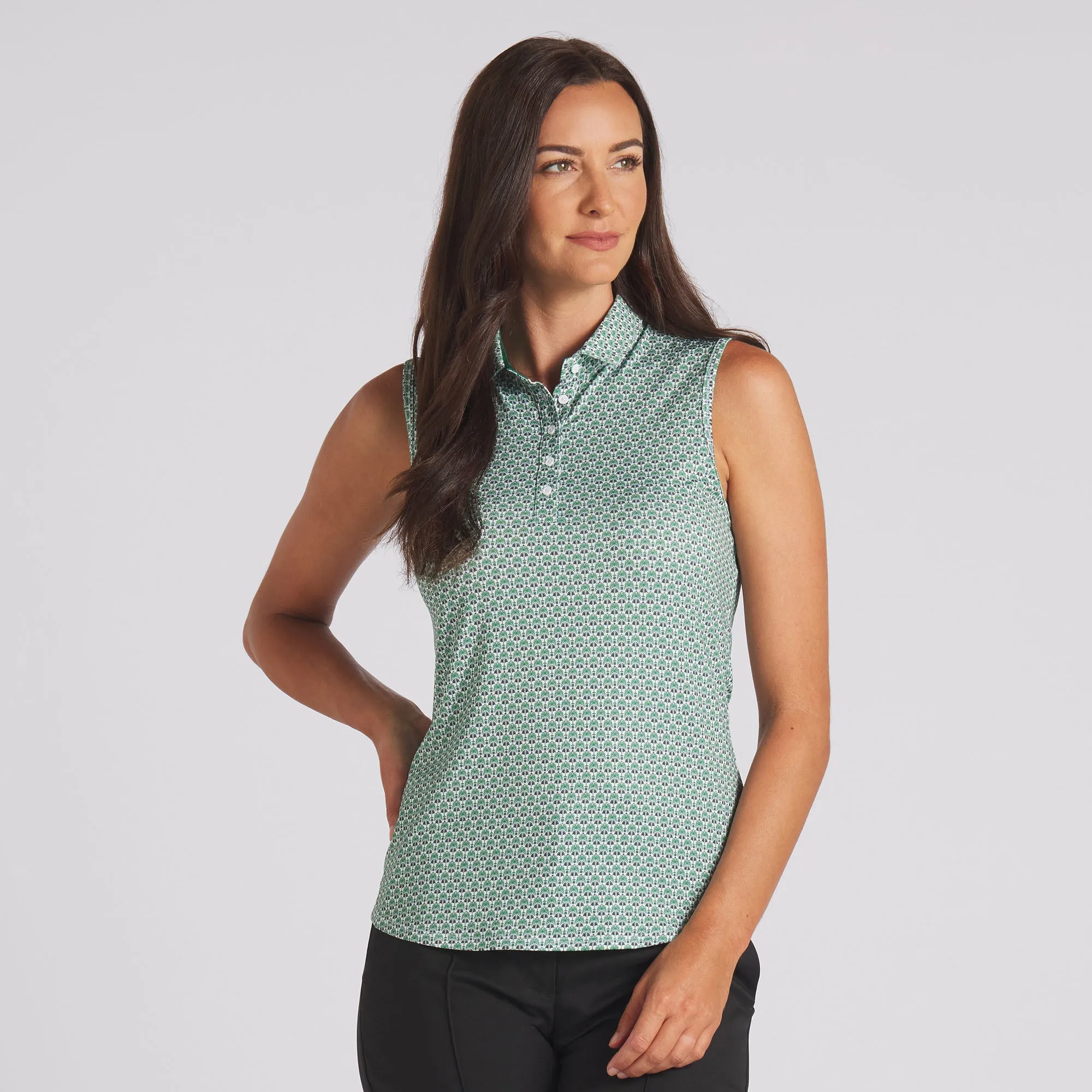 Women's MATTR Deco Sleeveless Golf Polo