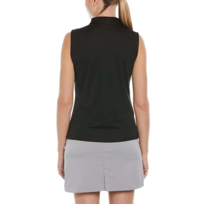 Women's PGA Tour Airflux Zip Sleeveless Golf Polo