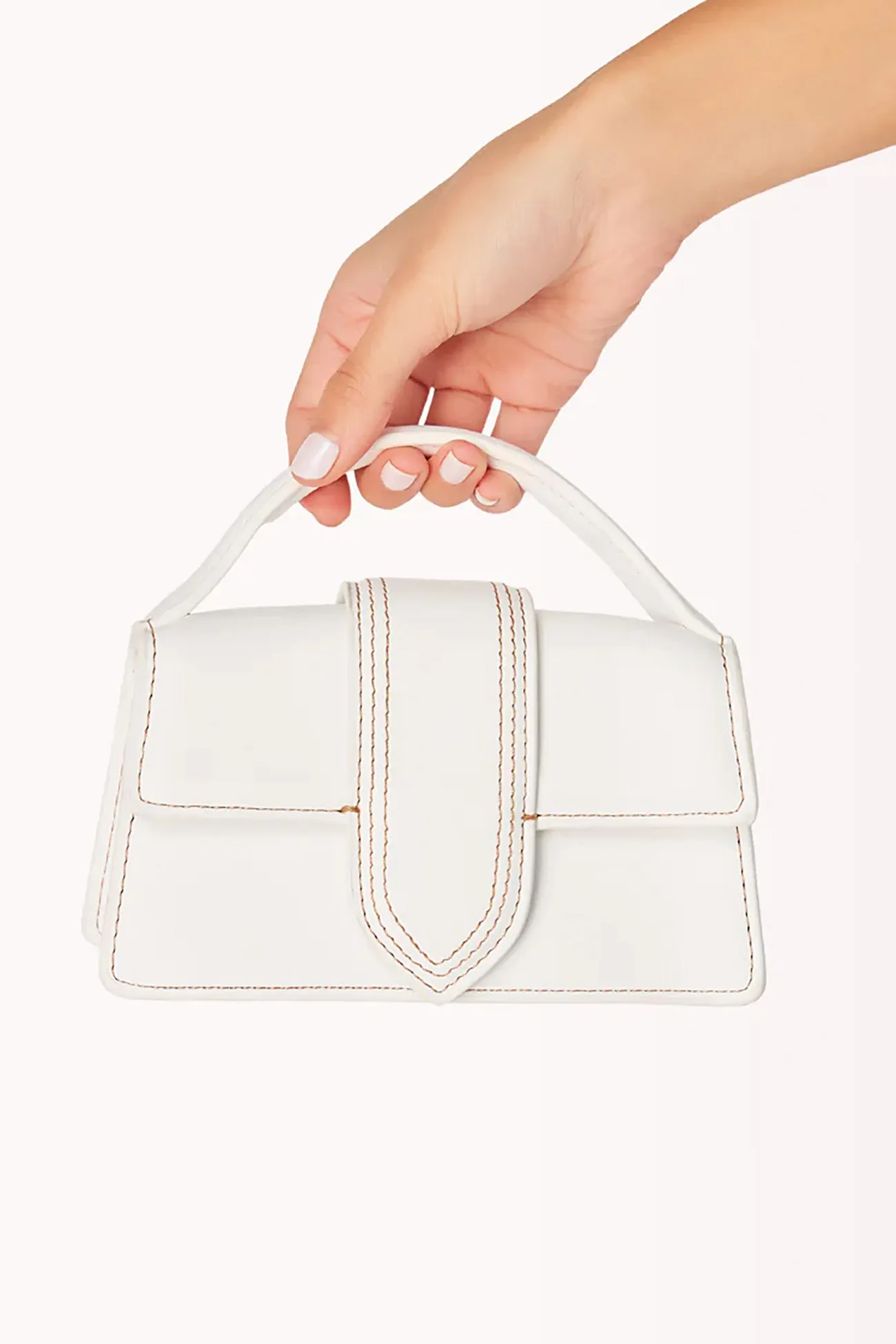 Zita Handle Bag White